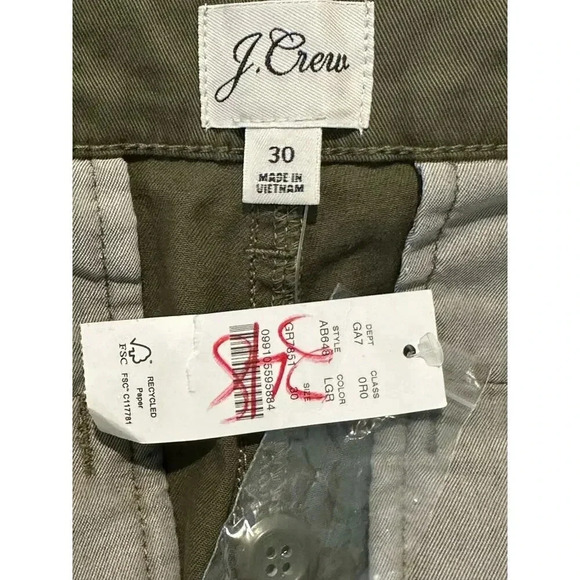J.Crew‎ Vintage Slim-Straight Stretch Chino Pant - Picture 6 of 7